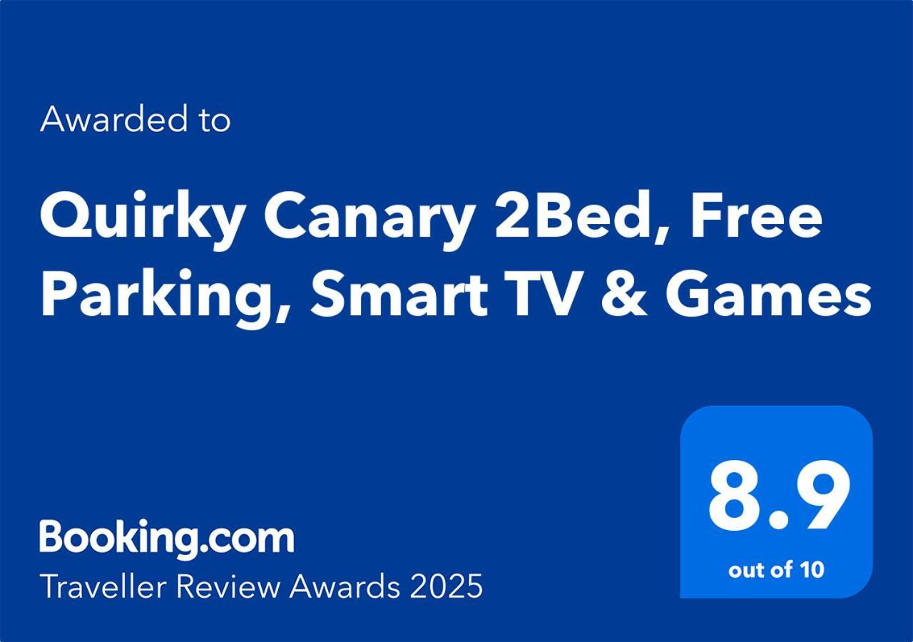 Quirky Canary 2Bed, Free Parking, Smart Tv & Games Londres Exterior foto